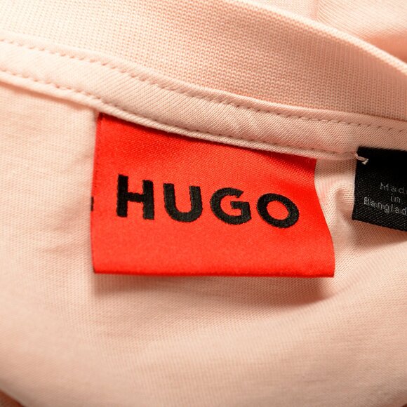 Hugo Boss Men's Diragolino212 Pastel Pink Logo Short Sleeve T-Shirt US XL IT 54 - Picture 6 of 6